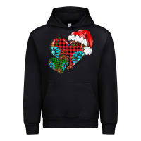 Black Christmas heart gemstones leopard Urban Hoodie - BarkalooDesign