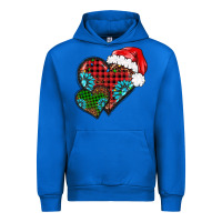 Cobalt Christmas heart gemstones leopard Urban Hoodie - BarkalooDesign