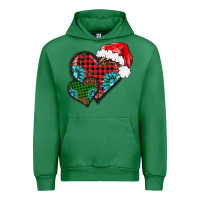 Emerald Christmas heart gemstones leopard Urban Hoodie - BarkalooDesign