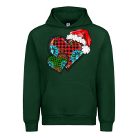 Forest Green Christmas heart gemstones leopard Urban Hoodie - BarkalooDesign