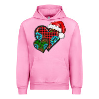 Fuchsia Pink Christmas heart gemstones leopard Urban Hoodie - BarkalooDesign