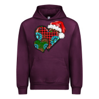 Mauve Wine Christmas heart gemstones leopard Urban Hoodie - BarkalooDesign