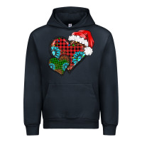 Navy Christmas heart gemstones leopard Urban Hoodie - BarkalooDesign