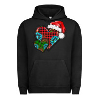 Pigment Black Christmas heart gemstones leopard Urban Hoodie - BarkalooDesign