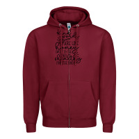Burgundy kind Zipper Hoodie - Unal Design