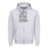 Heather Grey kind Zipper Hoodie - Unal Design