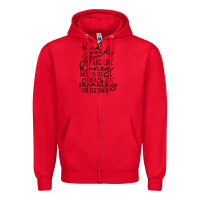 Red kind Zipper Hoodie - Unal Design