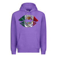 Purple mexico lips Premium Hoodie - AdoDesignShop