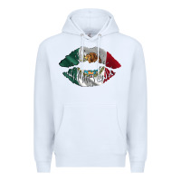 White mexico lips Premium Hoodie - AdoDesignShop