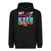 Black always bee kind Heavyweight Hoodie - Zillion Design Studio