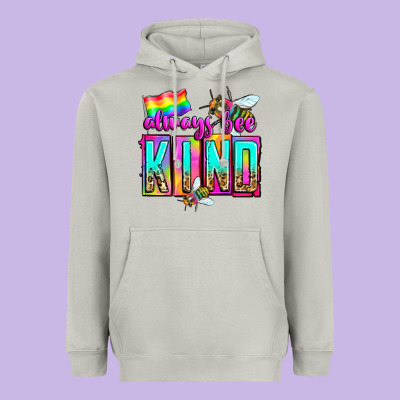Always Bee Kind Heavyweight Hoodie Designed By Zillion Design Studio