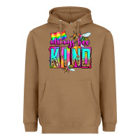 Toasted Coconut always bee kind Heavyweight Hoodie - Zillion Design Studio