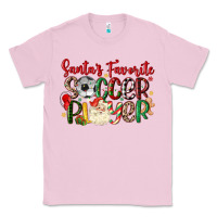 Bubblegum Pink santas favorite soccer player Classic Tee - MaliasSmallBusiness