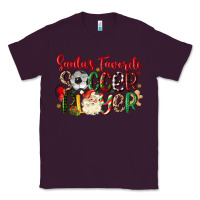 Plum santas favorite soccer player Classic Tee - MaliasSmallBusiness