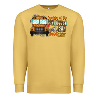 Antique Gold Captain Of Struggle Bus Busdrive Premium Sweatshirt - CowhideDigitalArt