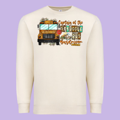 Captain Of Struggle Bus Busdrive Premium Sweatshirt Designed By Cowhidedigitalart