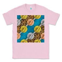 Bubblegum Pink american football medal with leopard Classic Tee - BundleAndBundleShop