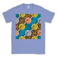 Colony Blue american football medal with leopard Classic Tee - BundleAndBundleShop