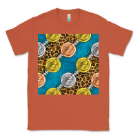 Copper american football medal with leopard Classic Tee - BundleAndBundleShop