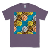 Lavender american football medal with leopard Classic Tee - BundleAndBundleShop