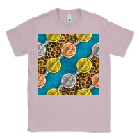 Lilac american football medal with leopard Classic Tee - BundleAndBundleShop