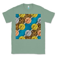 Sage american football medal with leopard Classic Tee - BundleAndBundleShop