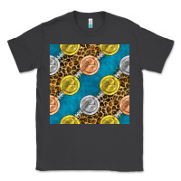 Smoke american football medal with leopard Classic Tee - BundleAndBundleShop