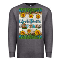 Charcoal Heather life is better at the cottage air freshener Premium Sweatshirt - HRA Design Shop