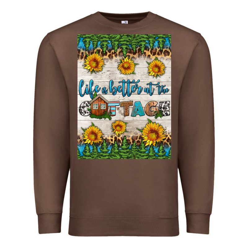 Life Is Better At The Cottage Air Freshener Premium Sweatshirt by HRA Design Shop | Teevron