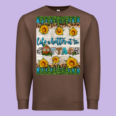 Life Is Better At The Cottage Air Freshener Premium Sweatshirt Designed By Hra Design Shop