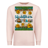 Pale Pink life is better at the cottage air freshener Premium Sweatshirt - HRA Design Shop