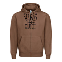 Chestnut kind be quiet Zipper Hoodie - Unal Design