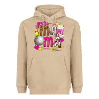 Mushroom mama volleyball with popcorn Heavyweight Hoodie - texasbilliewilder