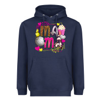 Navy mama volleyball with popcorn Heavyweight Hoodie - texasbilliewilder