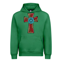 Emerald christmas cross Urban Hoodie - BarkalooDesign