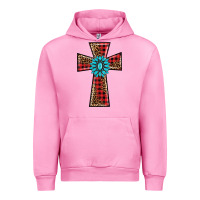 Fuchsia Pink christmas cross Urban Hoodie - BarkalooDesign