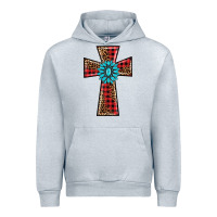 Heather Grey christmas cross Urban Hoodie - BarkalooDesign