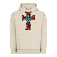 Pigment French Oak christmas cross Urban Hoodie - BarkalooDesign