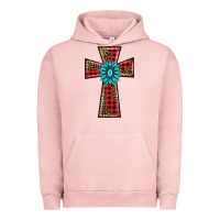 Pigment Salmon christmas cross Urban Hoodie - BarkalooDesign