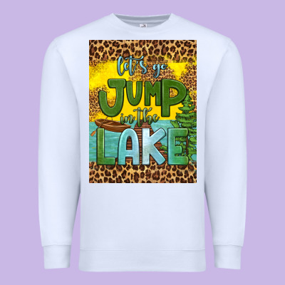 Let's Go Jump In The Lake Air Freshener Premium Sweatshirt Designed By Hra Design Shop