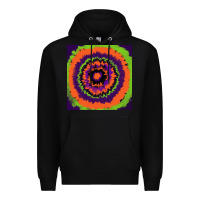 Black halloween tie  dye pattern Premium Hoodie - RanaPortraitStore