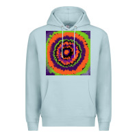 Blue Mist halloween tie  dye pattern Premium Hoodie - RanaPortraitStore