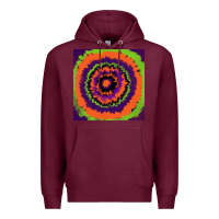Burgundy halloween tie  dye pattern Premium Hoodie - RanaPortraitStore