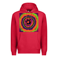 Cardinal halloween tie  dye pattern Premium Hoodie - RanaPortraitStore