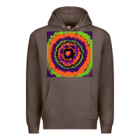 Coffee halloween tie  dye pattern Premium Hoodie - RanaPortraitStore