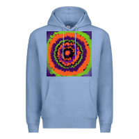 Colony Blue halloween tie  dye pattern Premium Hoodie - RanaPortraitStore