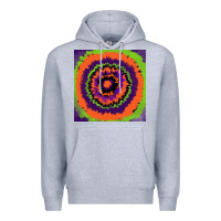 Heather Grey halloween tie  dye pattern Premium Hoodie - RanaPortraitStore