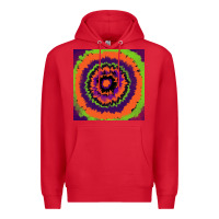 Red halloween tie  dye pattern Premium Hoodie - RanaPortraitStore