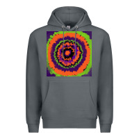 Rock halloween tie  dye pattern Premium Hoodie - RanaPortraitStore