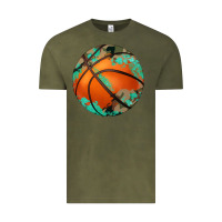 Vintage Olive western basketball camouflage glitter pattern Vintage Tee - Artiststas
